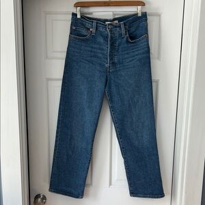 Levi's Women's Ribcage Ankle Blue Jeans